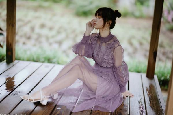    畊畊 - 花园清新私房写真，文艺森系户外人像，气质女神优雅穿搭 [142P]第67张图片