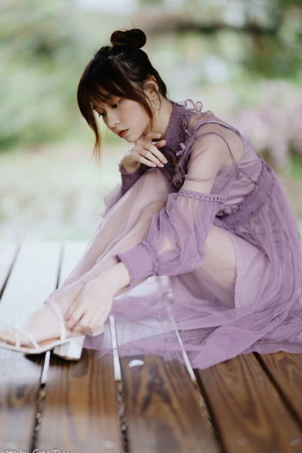    畊畊 - 花园清新私房写真，文艺森系户外人像，气质女神优雅穿搭 [142P]第69张图片