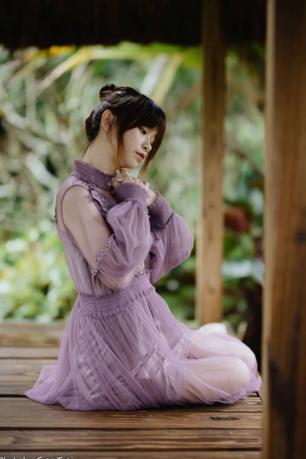    畊畊 - 花园清新私房写真，文艺森系户外人像，气质女神优雅穿搭 [142P]第83张图片
