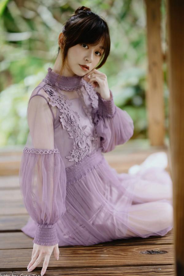    畊畊 - 花园清新私房写真，文艺森系户外人像，气质女神优雅穿搭 [142P]第84张图片