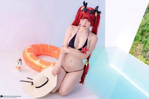    Fantasy-Factory-小丁Ding-碧蓝航线-檀香山-比基尼-Honolulu-Bikini-Azur-Lane-第3张图片