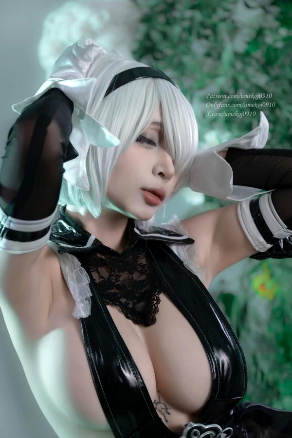    Umeko J - 尼尔2B性感私房角色扮演 (2B Dress) [107P]第16张图片