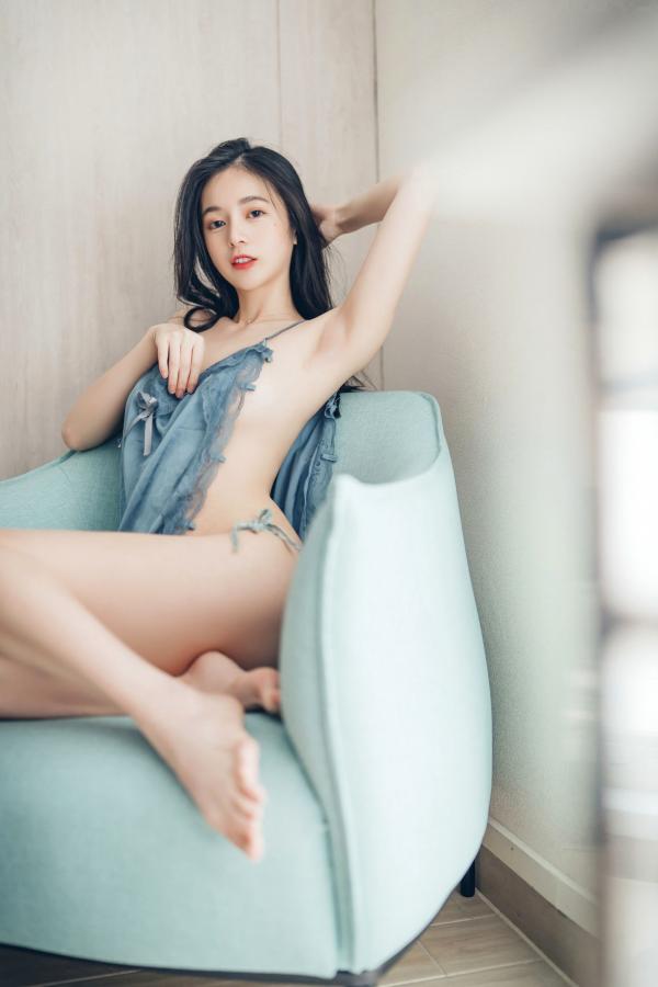    JVID-辰辰-极致诱惑蓝色两片式睡衣私房照-大尺度透明内裤拍摄-性感撩人绝美写真-2021.09.03第22张图片