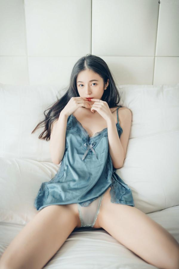    JVID-辰辰-极致诱惑蓝色两片式睡衣私房照-大尺度透明内裤拍摄-性感撩人绝美写真-2021.09.03第66张图片