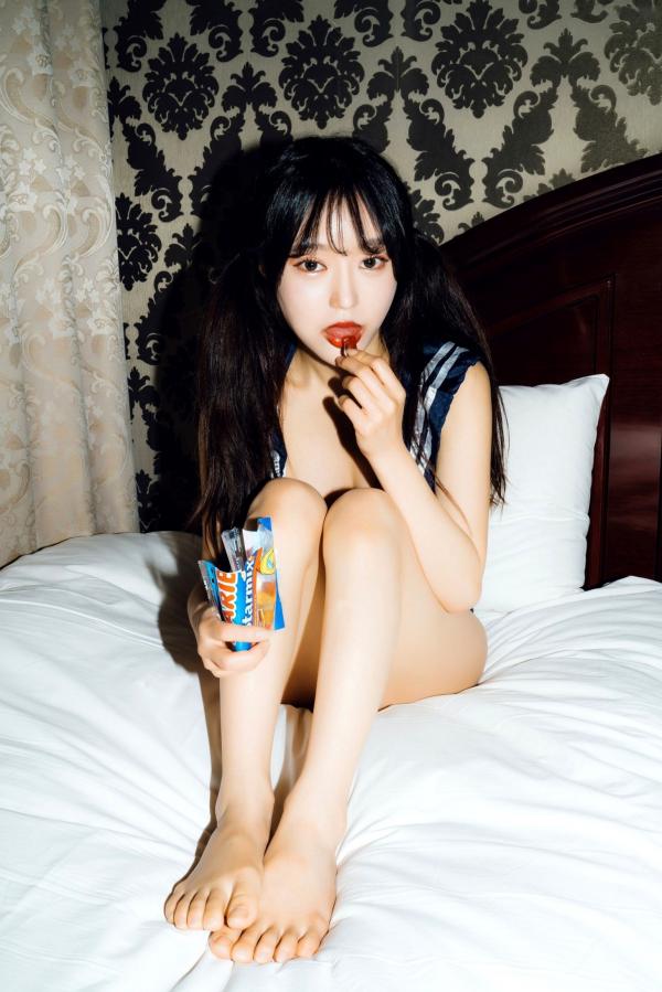    韩国美女Jucy-美味可口-Delicious Vol.01-私人卧室-浴室黑丝湿身-大尺度无圣光写真第3张图片