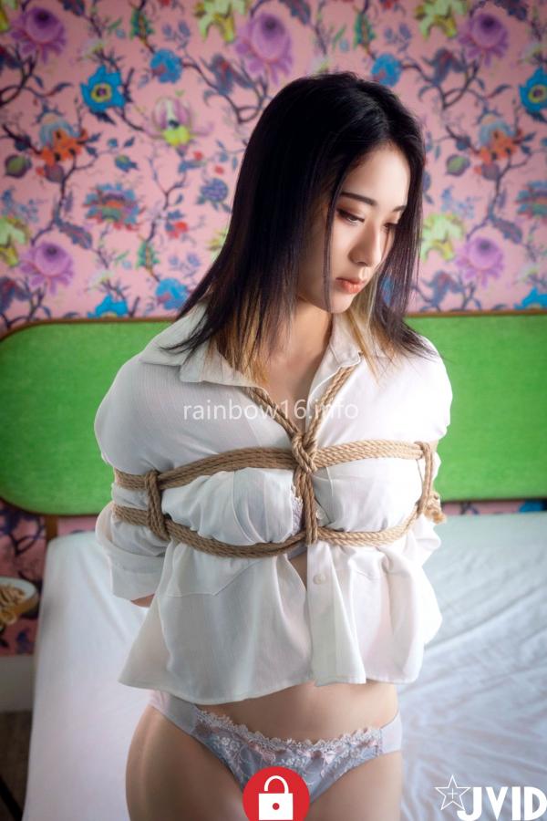    JVID阿黎：再见绳缚高清图集，极具诱惑的艺术绳索束缚私房摄影第2张图片