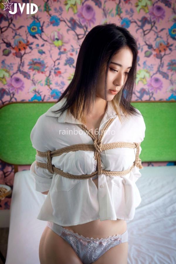    JVID阿黎：再见绳缚高清图集，极具诱惑的艺术绳索束缚私房摄影第21张图片