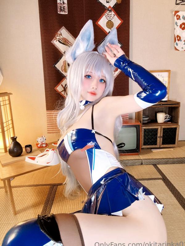    沖田凜花Rinka - 碧蓝航线信浓Cosplay，日式榻榻米空间，漆皮制服诱惑，高颜值二次元精灵第5张图片
