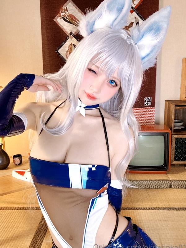    沖田凜花Rinka - 碧蓝航线信浓Cosplay，日式榻榻米空间，漆皮制服诱惑，高颜值二次元精灵第16张图片