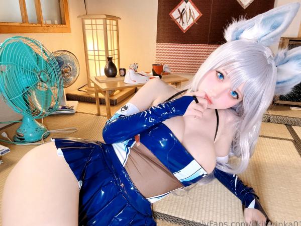    沖田凜花Rinka - 碧蓝航线信浓Cosplay，日式榻榻米空间，漆皮制服诱惑，高颜值二次元精灵第38张图片