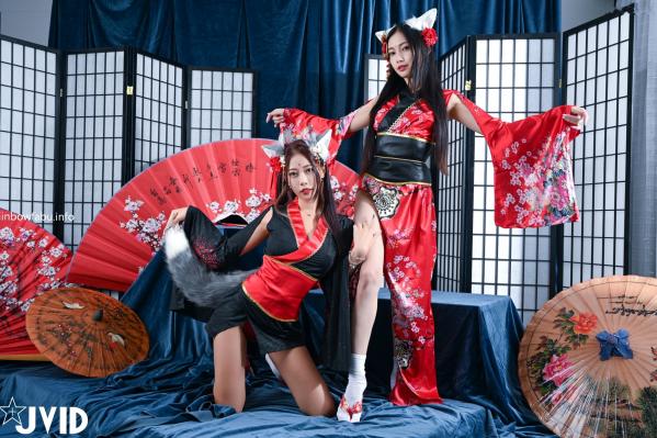    JVID美女夏暮光与玟妡化身火辣狐仙，极致诱惑古风角色扮演，大尺度私房写真集第12张图片