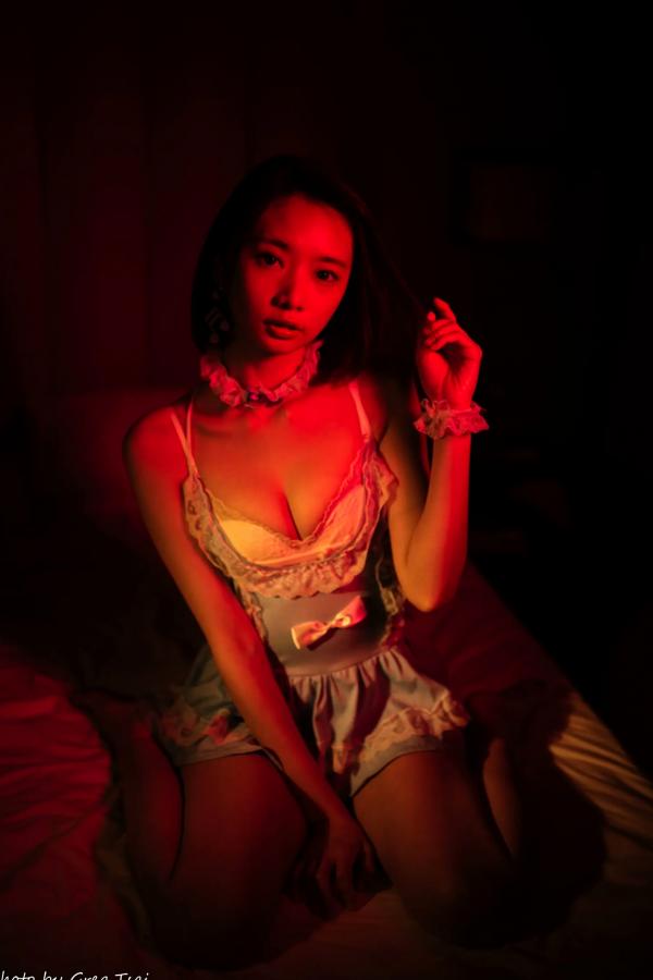    优宝 - 甜美系女仆装诱惑私房照，清新淡蓝色蕾丝展现迷人气质 [90P]第56张图片