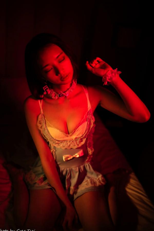    优宝 - 甜美系女仆装诱惑私房照，清新淡蓝色蕾丝展现迷人气质 [90P]第58张图片