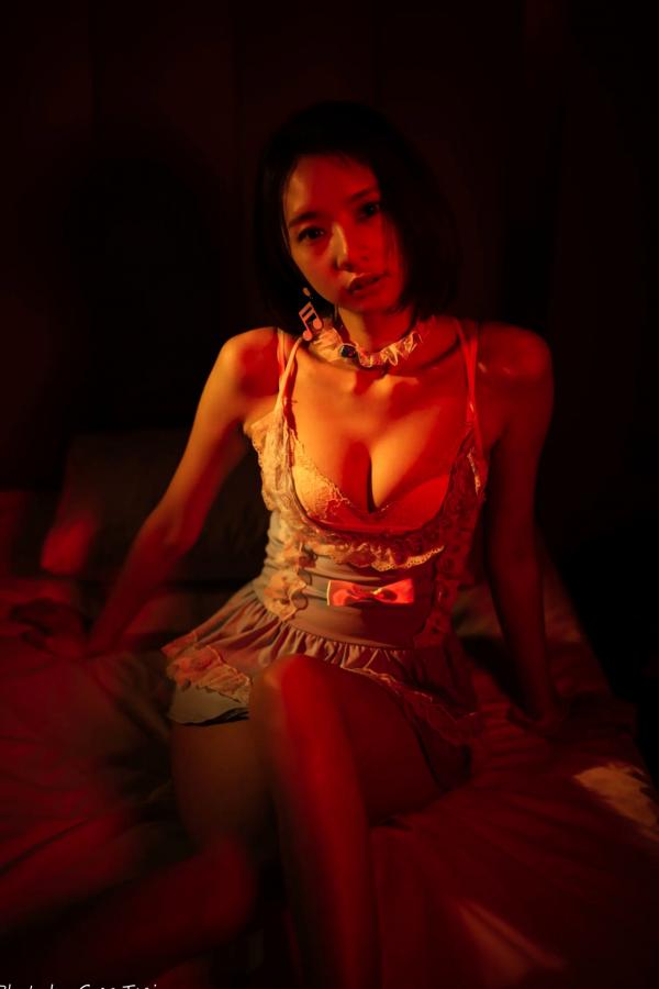    优宝 - 甜美系女仆装诱惑私房照，清新淡蓝色蕾丝展现迷人气质 [90P]第64张图片