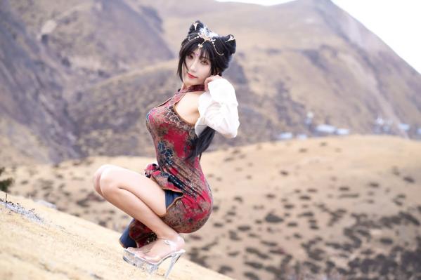    三水子东达山高海拔户外写真 玉玲珑旗袍古风COS演绎[54P]第1张图片