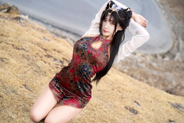    三水子东达山高海拔户外写真 玉玲珑旗袍古风COS演绎[54P]第6张图片