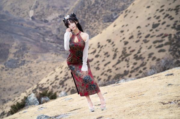    三水子东达山高海拔户外写真 玉玲珑旗袍古风COS演绎[54P]第7张图片