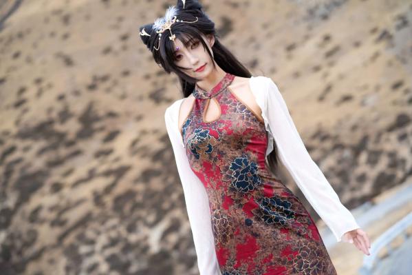    三水子东达山高海拔户外写真 玉玲珑旗袍古风COS演绎[54P]第12张图片