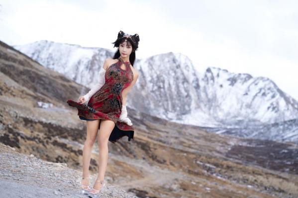    三水子东达山高海拔户外写真 玉玲珑旗袍古风COS演绎[54P]第14张图片