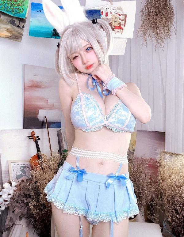    沖田凜花Rinka - 藍色兔子私房寫真，極品兔女郎角色扮演性感COS大尺度誘惑，70P高清攝影第6张图片
