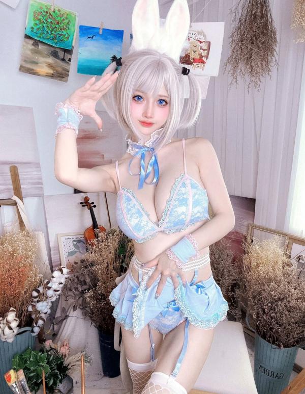    沖田凜花Rinka - 藍色兔子私房寫真，極品兔女郎角色扮演性感COS大尺度誘惑，70P高清攝影第14张图片