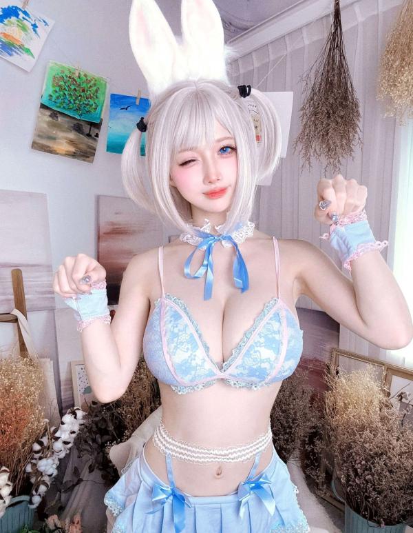    沖田凜花Rinka - 藍色兔子私房寫真，極品兔女郎角色扮演性感COS大尺度誘惑，70P高清攝影第15张图片