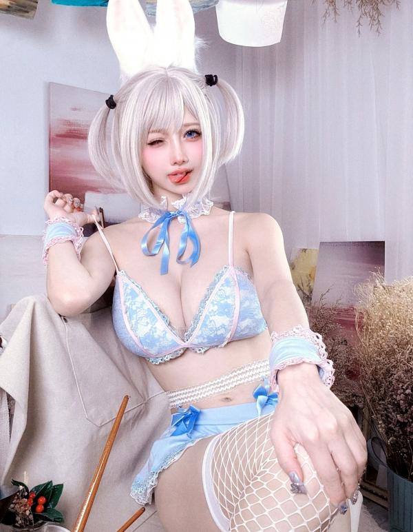    沖田凜花Rinka - 藍色兔子私房寫真，極品兔女郎角色扮演性感COS大尺度誘惑，70P高清攝影第22张图片