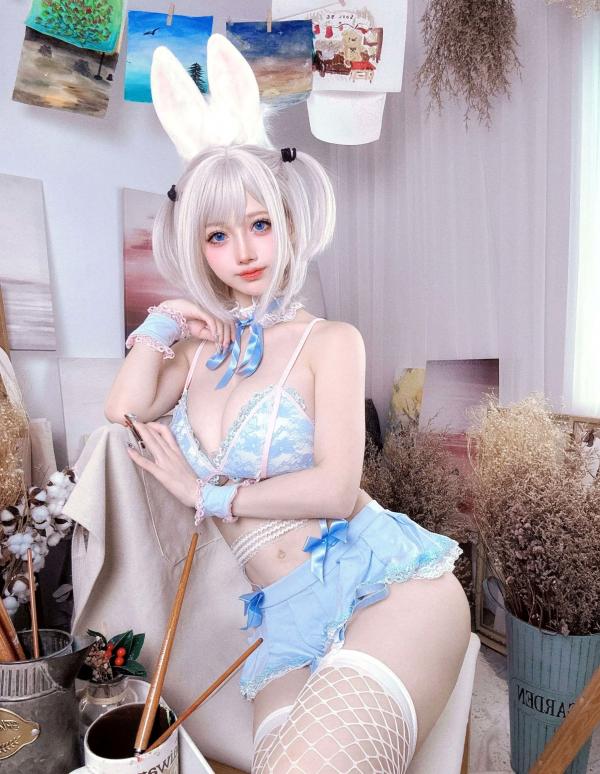    沖田凜花Rinka - 藍色兔子私房寫真，極品兔女郎角色扮演性感COS大尺度誘惑，70P高清攝影第23张图片