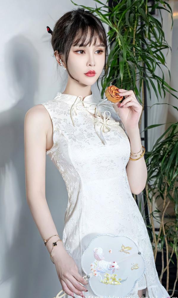    UGirlsApp尤果圈-2674-青树-《节日主题》古风国风写真 - 雅致古典白裙中式美少女大尺度私房第5张图片