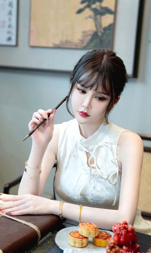    UGirlsApp尤果圈-2674-青树-《节日主题》古风国风写真 - 雅致古典白裙中式美少女大尺度私房第18张图片