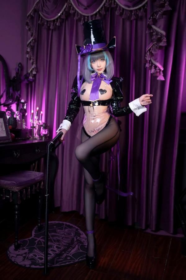    Bangni邦尼 - 魔法幻境 角色扮演 透明PVC连体衣 极致诱惑大尺度黑丝私房照 [88P]第3张图片
