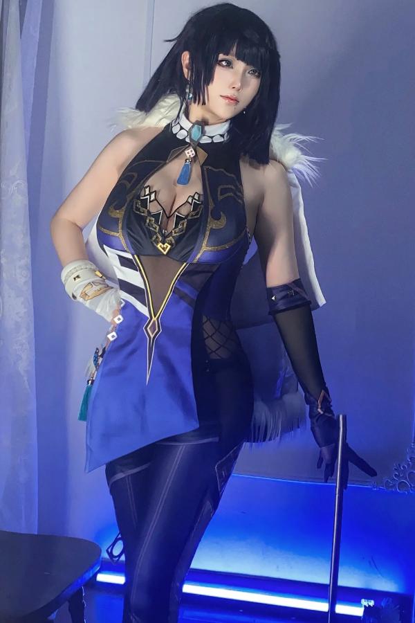    起司块wii写真 - 夜兰Cosplay二次元私房自拍，高冷御姐角色扮演系列 [52P]第1张图片