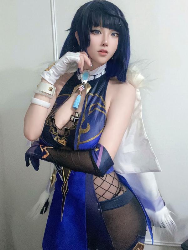    起司块wii写真 - 夜兰Cosplay二次元私房自拍，高冷御姐角色扮演系列 [52P]第2张图片