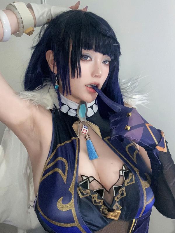    起司块wii写真 - 夜兰Cosplay二次元私房自拍，高冷御姐角色扮演系列 [52P]第6张图片