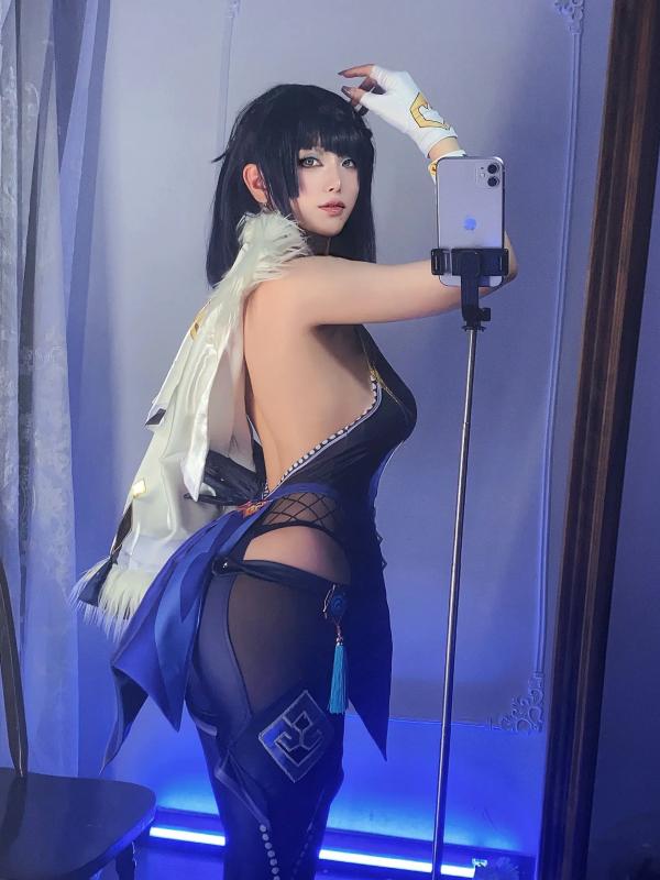    起司块wii写真 - 夜兰Cosplay二次元私房自拍，高冷御姐角色扮演系列 [52P]第9张图片