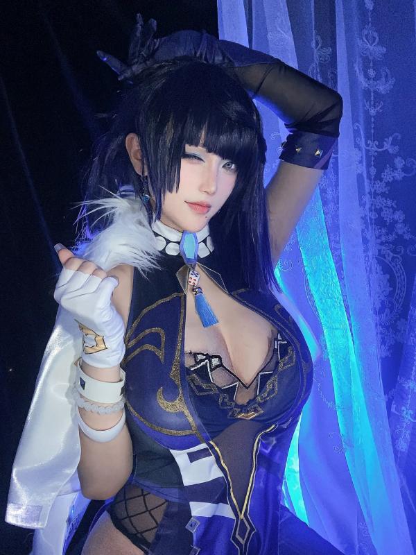    起司块wii写真 - 夜兰Cosplay二次元私房自拍，高冷御姐角色扮演系列 [52P]第41张图片