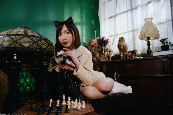    柯姿 - 哈利波特魔法学院风学生服，猫耳俏皮制服诱惑，唯美书房写真 [93P]第77张图片