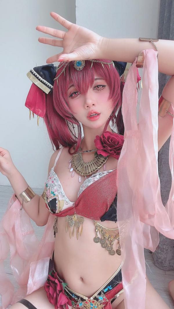    PoppaChan - Marine Houshou 宝钟玛琳COS诱惑大尺度私房照 [109P]第25张图片