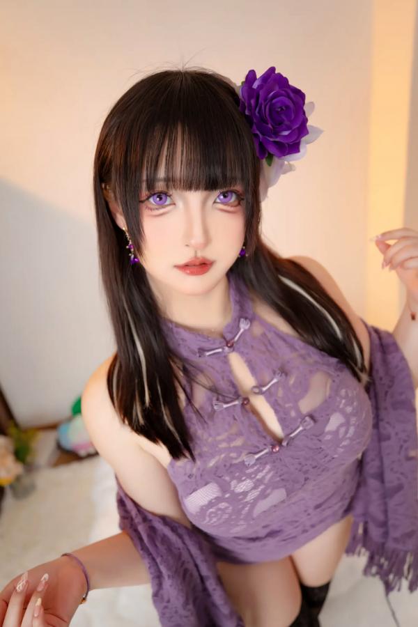    萝莉神楽板真冬紫色心情私房写真，诱惑黑丝高跟尽显性感美腿，极致魅惑视感 [75P]第3张图片