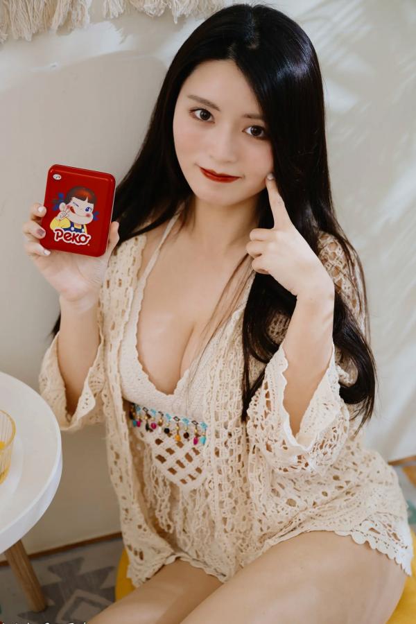    筱筱 - 唯美镂空编织居家私房棚拍，气质女神展现温婉优雅魅力，清新治愈范儿[100P]第12张图片