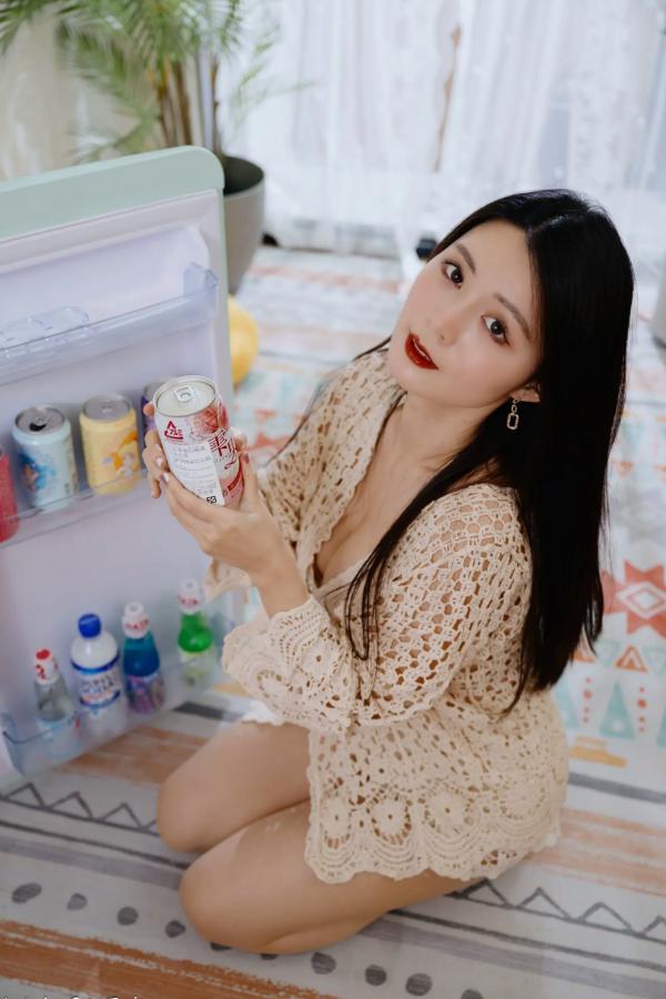    筱筱 - 唯美镂空编织居家私房棚拍，气质女神展现温婉优雅魅力，清新治愈范儿[100P]第89张图片