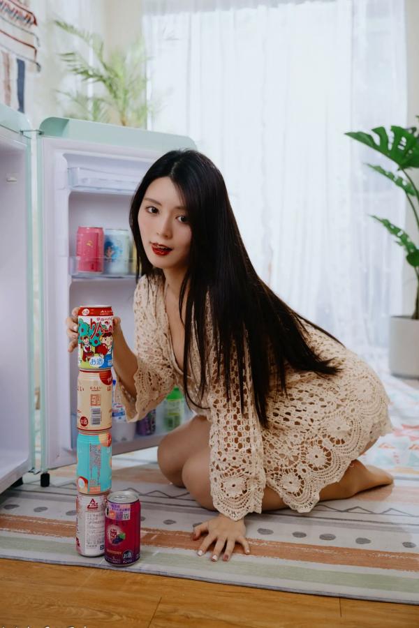    筱筱 - 唯美镂空编织居家私房棚拍，气质女神展现温婉优雅魅力，清新治愈范儿[100P]第91张图片