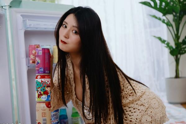    筱筱 - 唯美镂空编织居家私房棚拍，气质女神展现温婉优雅魅力，清新治愈范儿[100P]第92张图片
