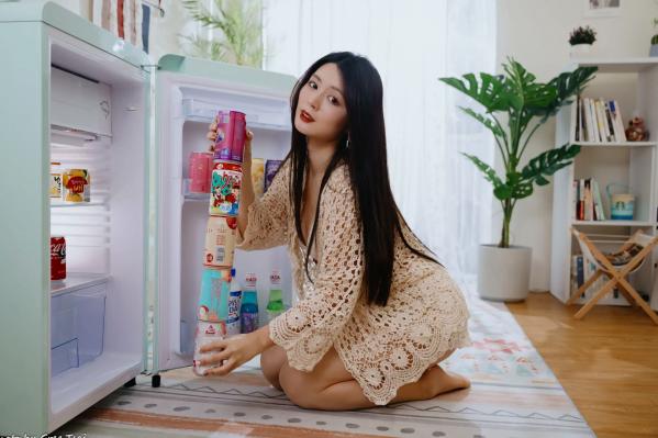    筱筱 - 唯美镂空编织居家私房棚拍，气质女神展现温婉优雅魅力，清新治愈范儿[100P]第93张图片