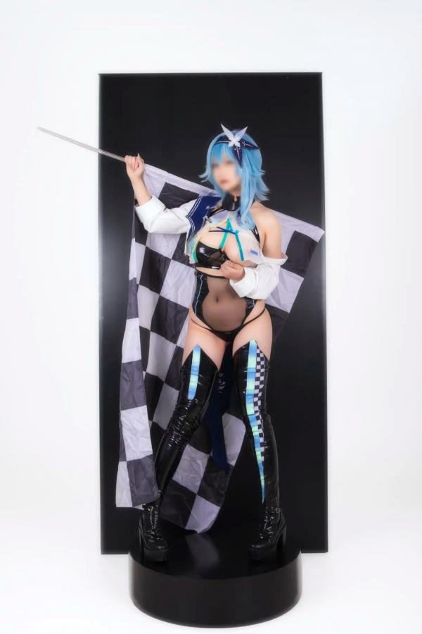    Hokunaimeko北乃芽子优菈赛车女郎Cosplay、黑丝连体、大胆私房、性感大尺度写真全集第2张图片