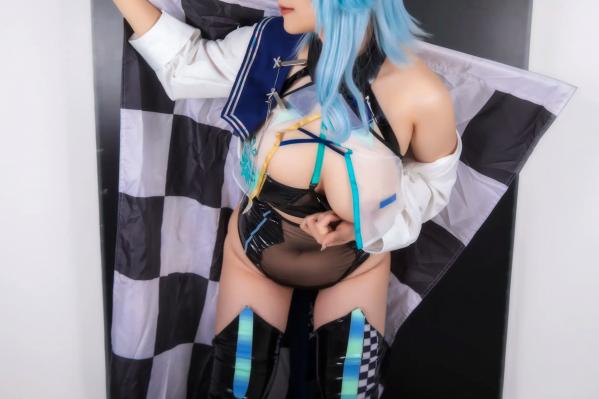    Hokunaimeko北乃芽子优菈赛车女郎Cosplay、黑丝连体、大胆私房、性感大尺度写真全集第3张图片