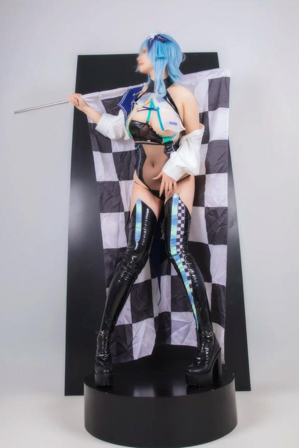    Hokunaimeko北乃芽子优菈赛车女郎Cosplay、黑丝连体、大胆私房、性感大尺度写真全集第5张图片