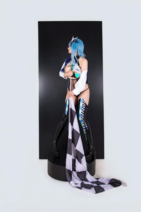    Hokunaimeko北乃芽子优菈赛车女郎Cosplay、黑丝连体、大胆私房、性感大尺度写真全集第10张图片