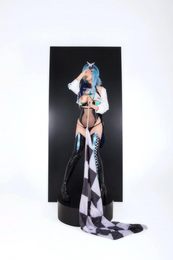    Hokunaimeko北乃芽子优菈赛车女郎Cosplay、黑丝连体、大胆私房、性感大尺度写真全集第11张图片