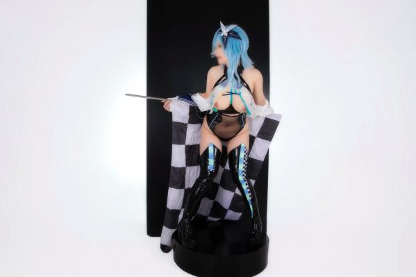    Hokunaimeko北乃芽子优菈赛车女郎Cosplay、黑丝连体、大胆私房、性感大尺度写真全集第20张图片